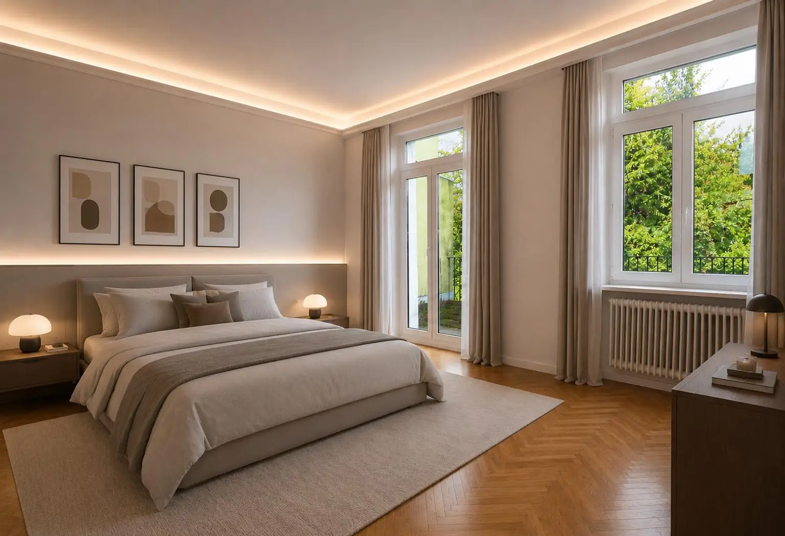 Schlafzimmer – virtuell eingerichtet
