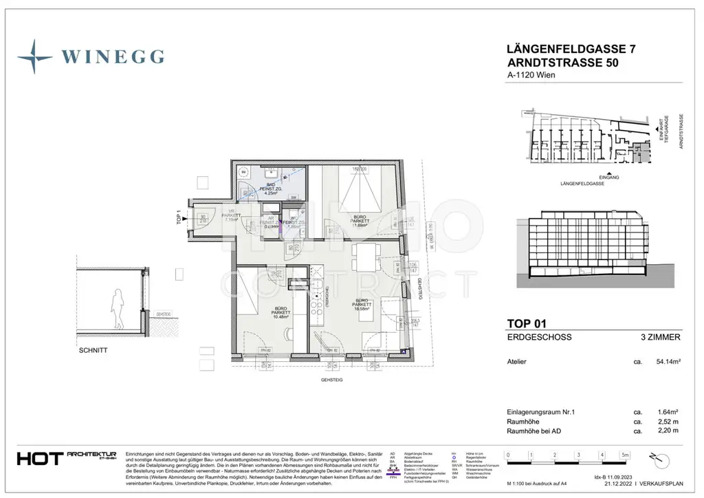 3-Zimmer-Atelier im Herzen des begehrten 12. Bezirks