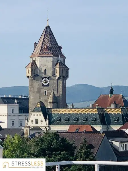 Exklusive 3-Zimmer Maisonette-Wohnung im Herzen von Korneuburg mit 2 Balkonen und imposanter Dachterrasse