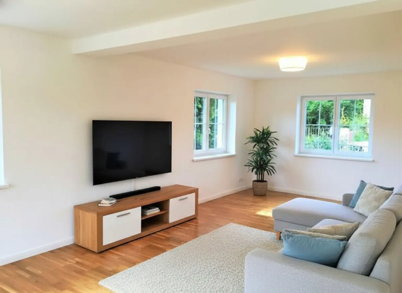 Wohnbereich: KI generierte Einrichtung