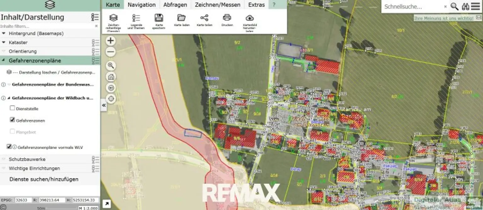 Gefahrenzone GIS