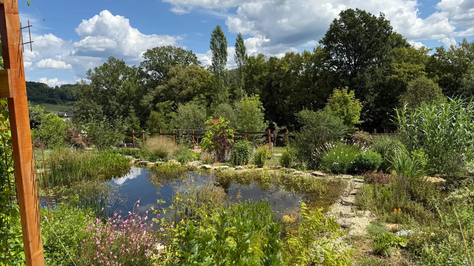 Neuwertiger Bungalow mit einzigartiger Steingartengestaltung und Naturteich