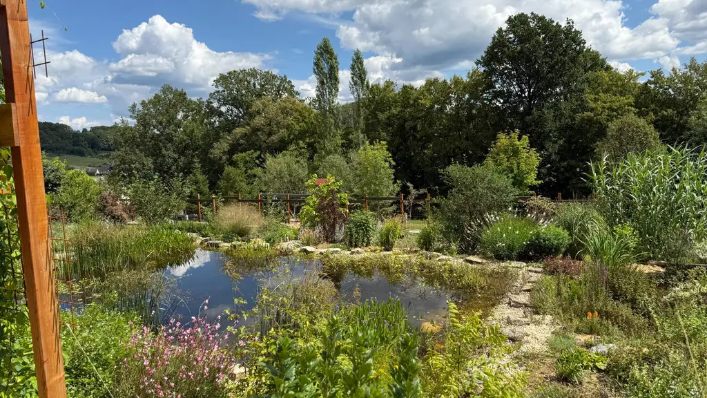Neuwertiger Bungalow mit einzigartiger Steingartengestaltung und Naturteich