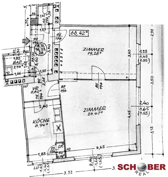 Wenige Gehminuten zur U4-Friedensbrücke