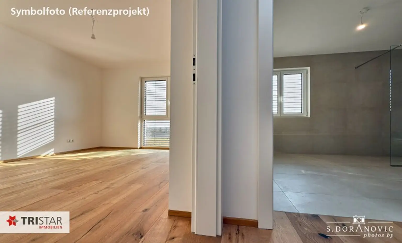 NEU • FAMILIENTRAUM • 4 HÄUSER • GARTEN • TERRASSE • PKW-STELLPLÄTZE • NÄHE LOBAU • LUFTWÄRMEPUMPE • 1220 WIEN