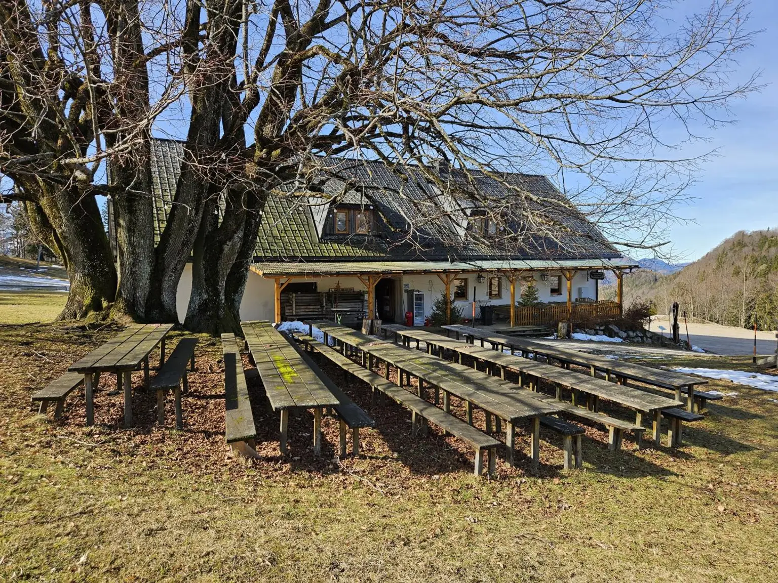 Sitzmöglichkeiten im Außenbereich