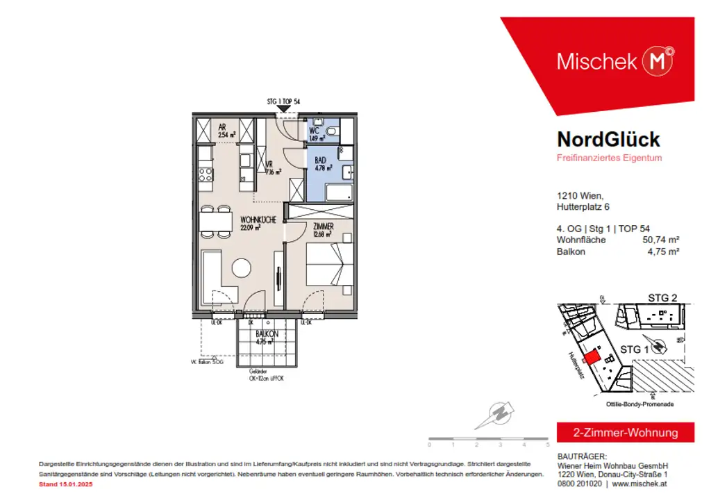 Exklusive 2-Zimmer-Wohnung im Neubau – Erstbezug & provisionsfrei!