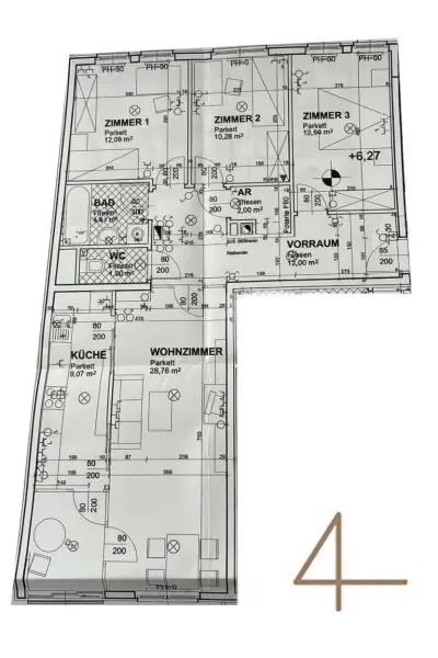 Nähe U3 & U6 - Urban wohnen in ruhiger Lage - sonniger Wohnbereich - Top Infrastruktur
