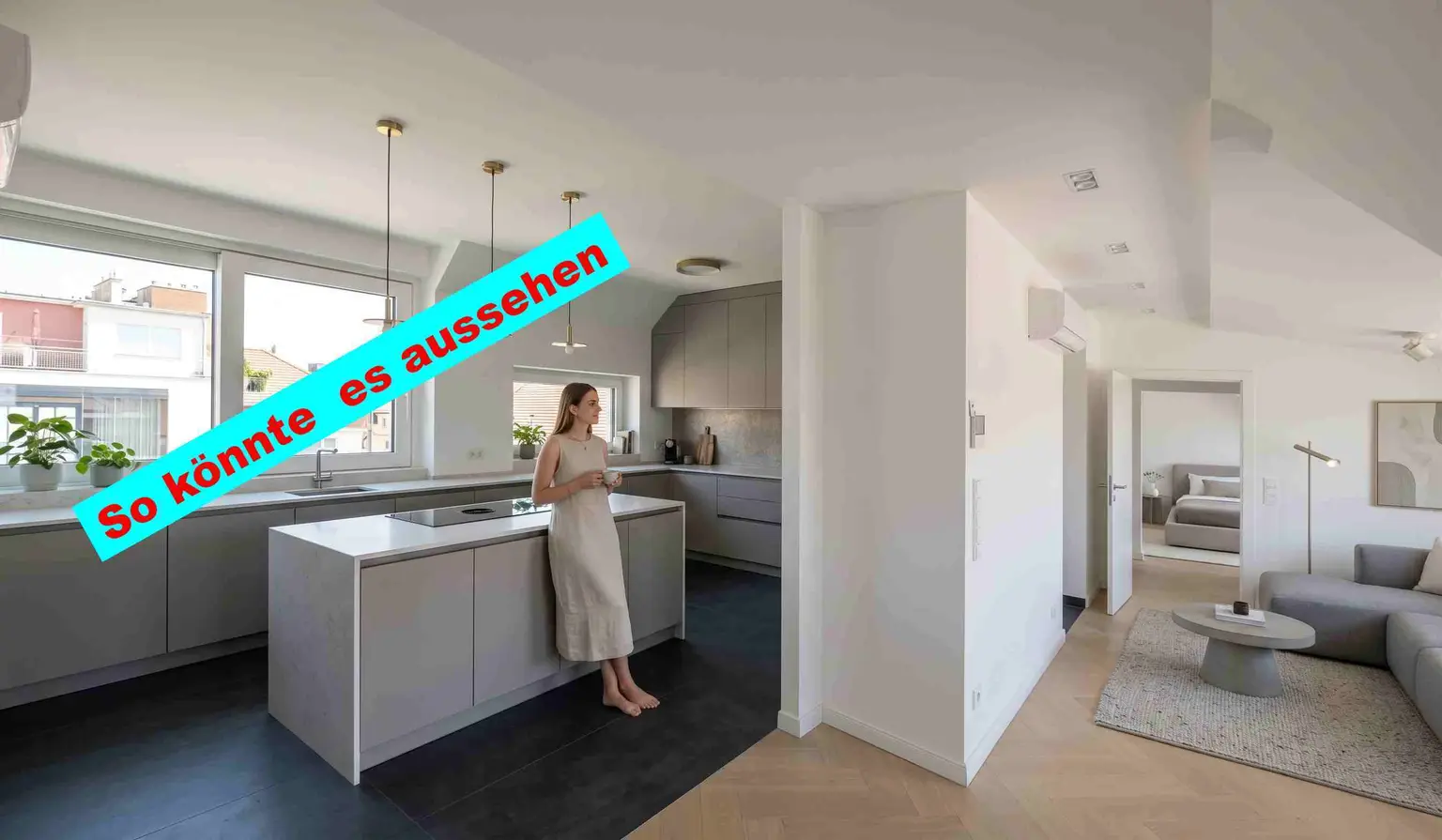 So könnte Ihre Dachterrassenwohnung aussehen