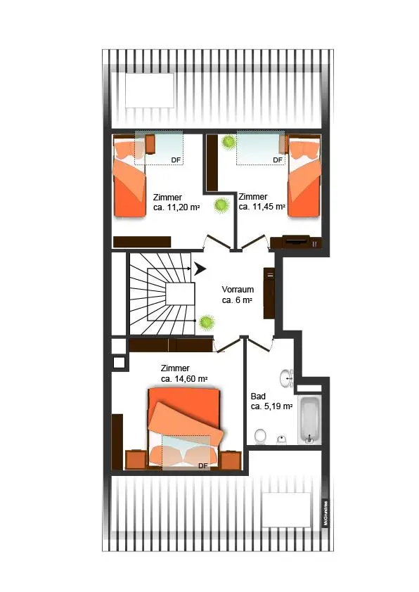 !!! Perfekt für Student(inn)en WG oder für Familien! DG-Maisonette zu mieten!