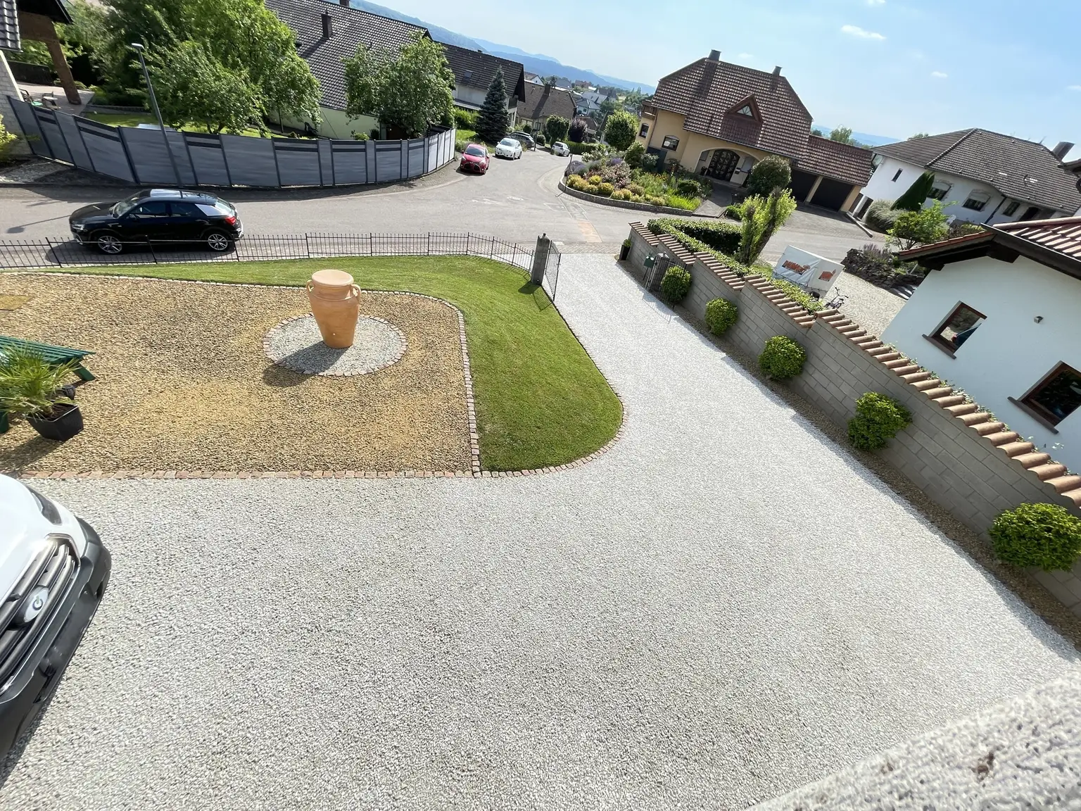 Blick auf den Zufahrtsbereich