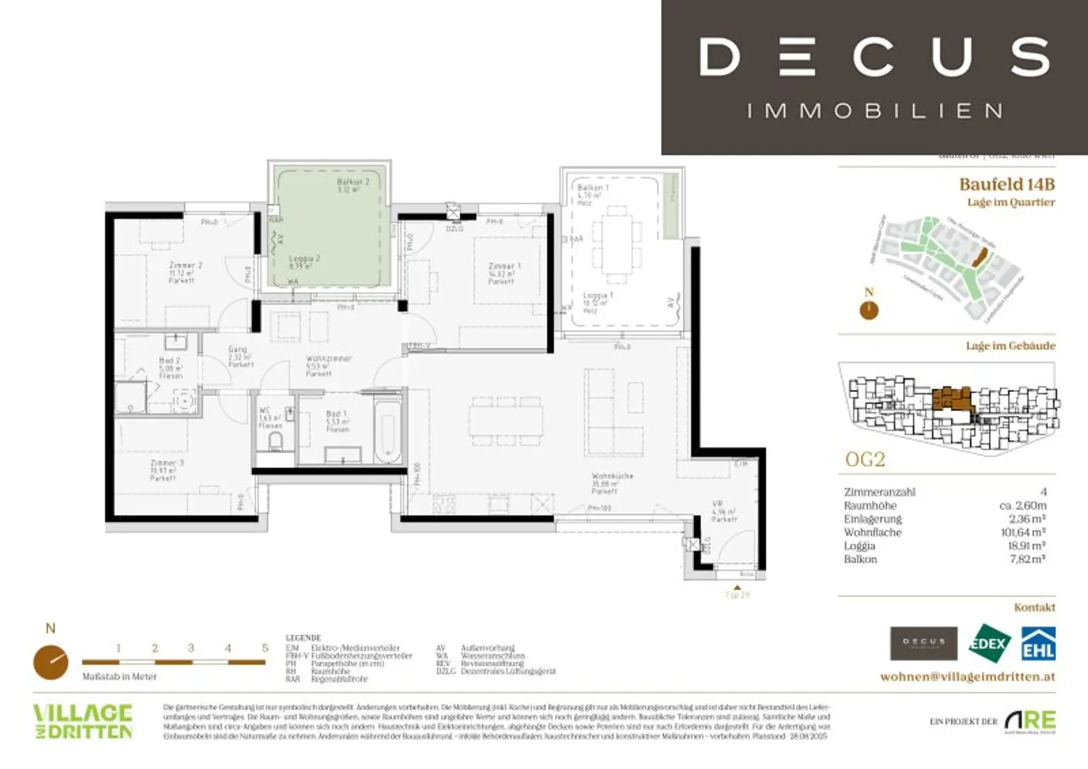 | 4 ZIMMER | BALKON | UNIKAT FÜR FREIGEISTER | EIGENNUTZER | BF 14B | VILLAGE IM DRITTEN | FERTIGSTELLUNG 2027