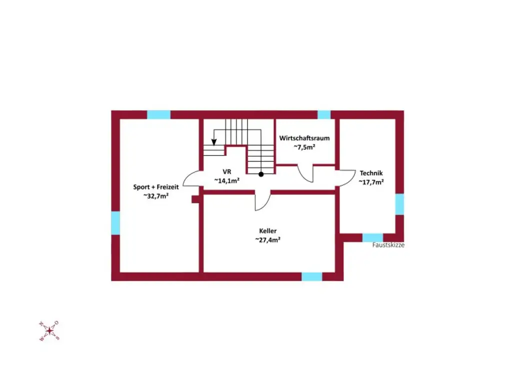 Stadtvilla mit Naturpool im Zentrum Klosterneuburg I Doppelgarage I Fantastischer Rundum-Dachterrassenfernblick auf Stift Klosterneuburg