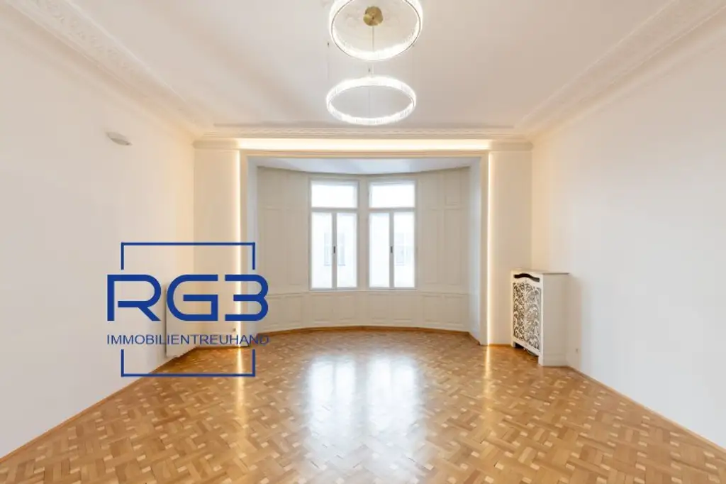 Repräsentatives Büro/Praxis in 1010 Wien mit 3 Zimmer & Balkon