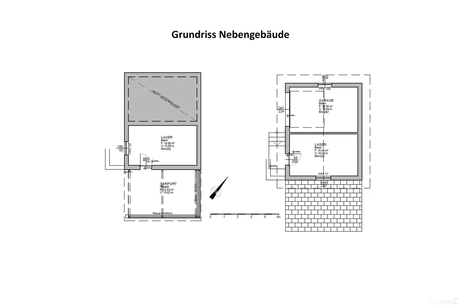 Grundriss Nebengebäude