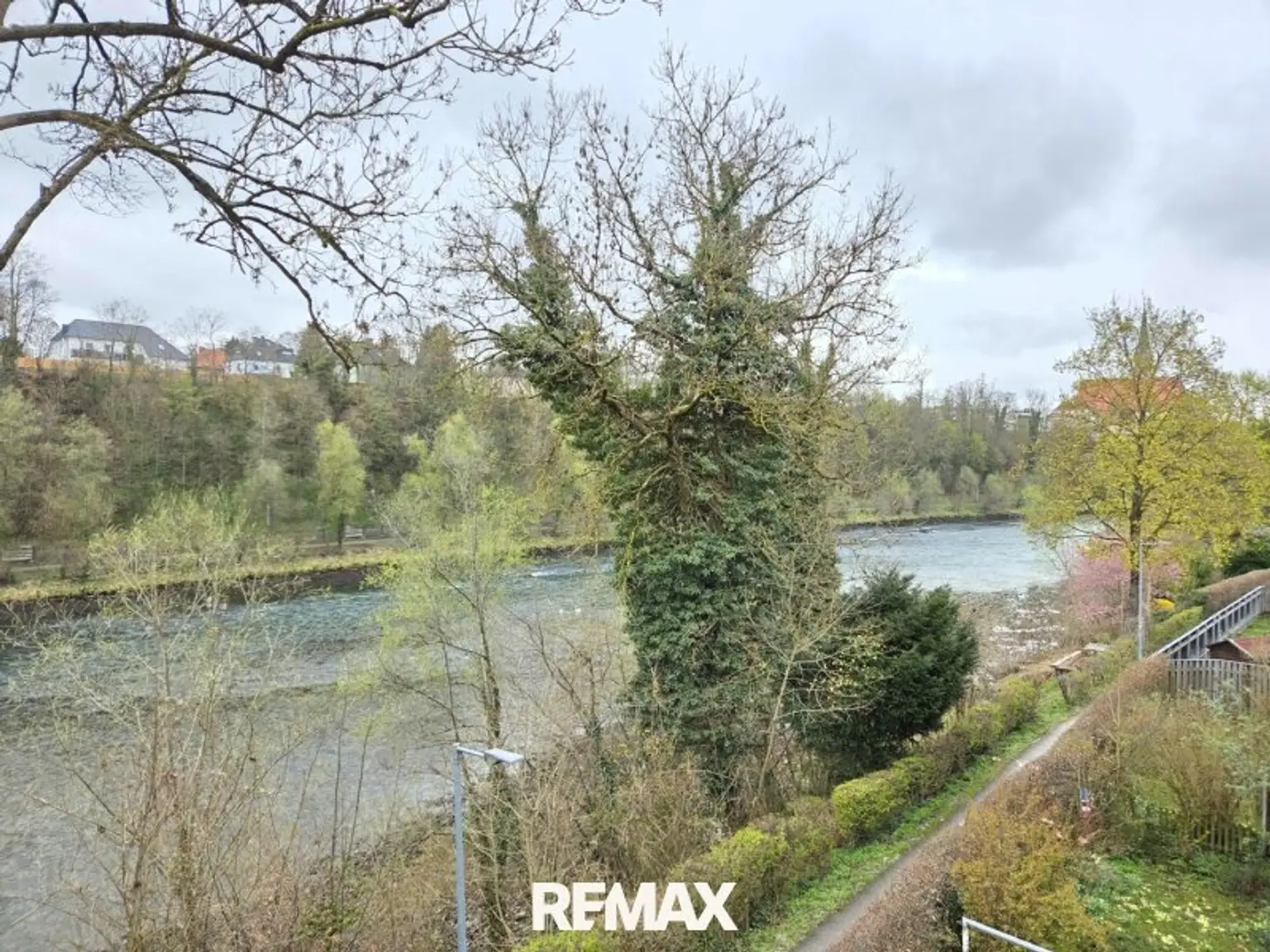 Aussicht Enns Fluss bis Stadtpfarrkirche