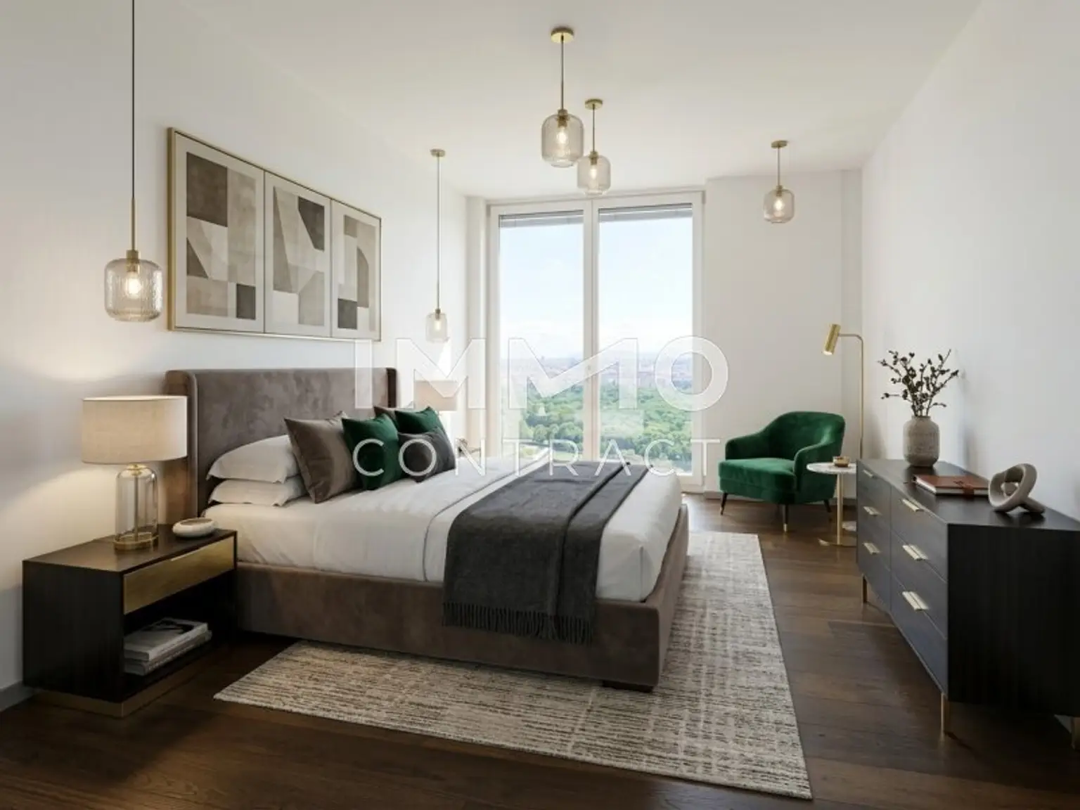 Möblierungsvorschlag Schlafzimmer (KI-generiert)