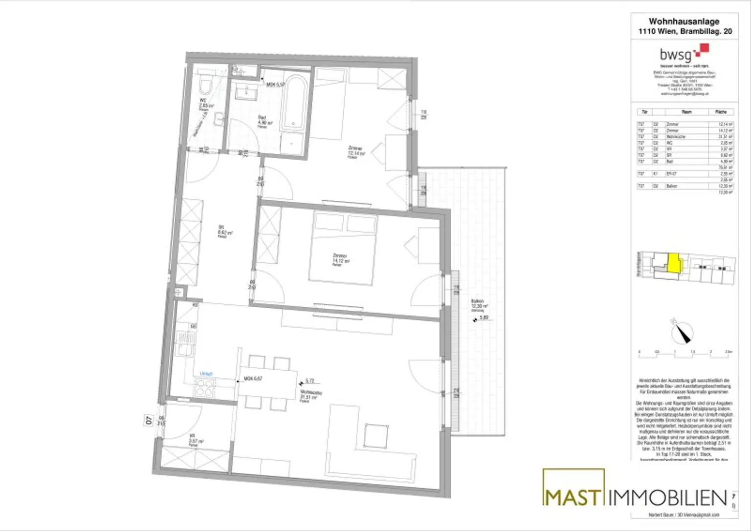 *NEU* Provisionsfreie 3-Zimmer Wohnung mit Balkon