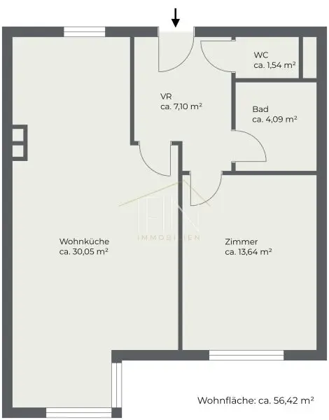 Beste Anbindung! Helle, ruhige 2-Zimmer-Wohnung nahe U3