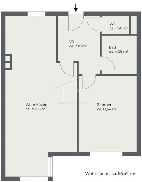 Beste Anbindung! Helle, ruhige 2-Zimmer-Wohnung nahe U3