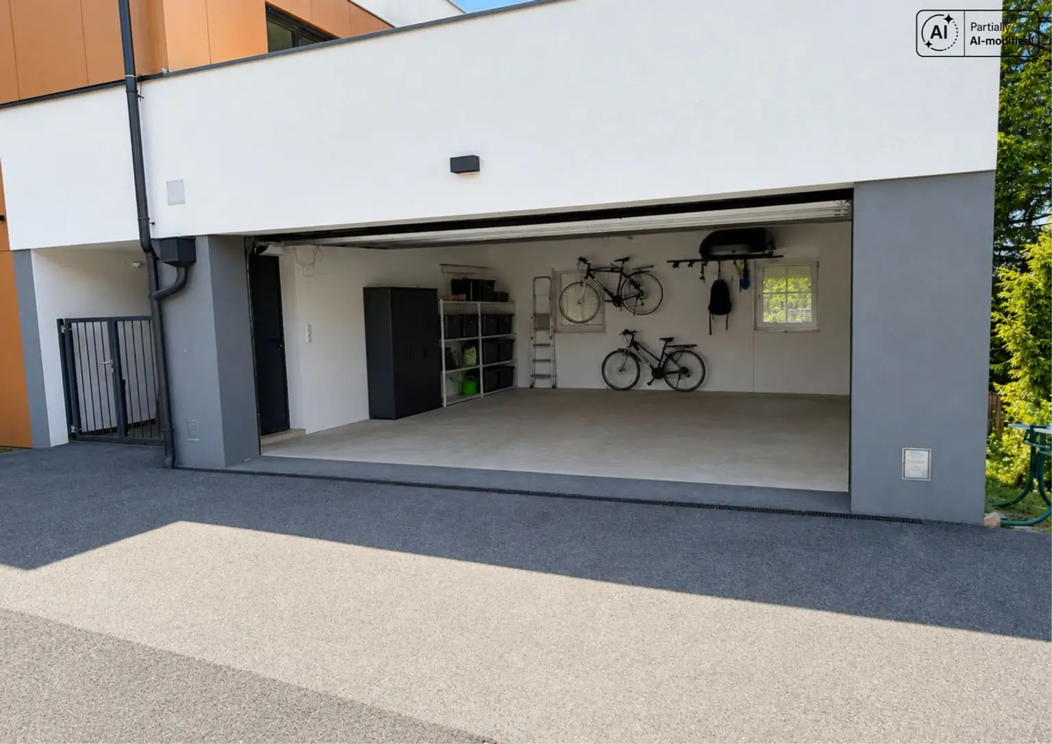 Doppelgarage mit Sektionaltor