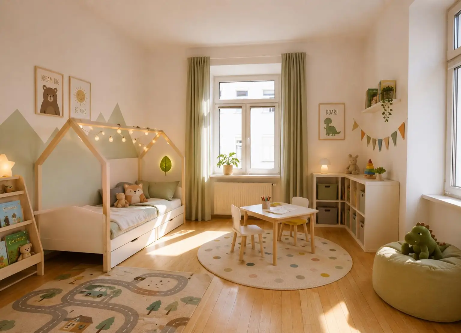 Kinderzimmer (virtuell eingerichtet)