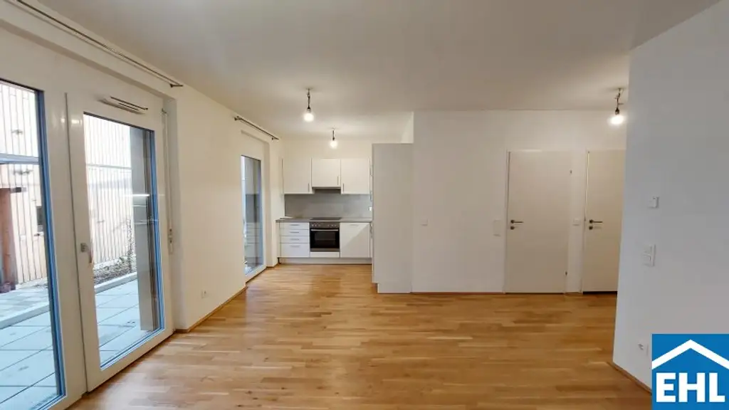 WOHNQUARTIER WILDGARTEN - 2-Zimmerwohnung mit Terrasse im am Rosenhügel