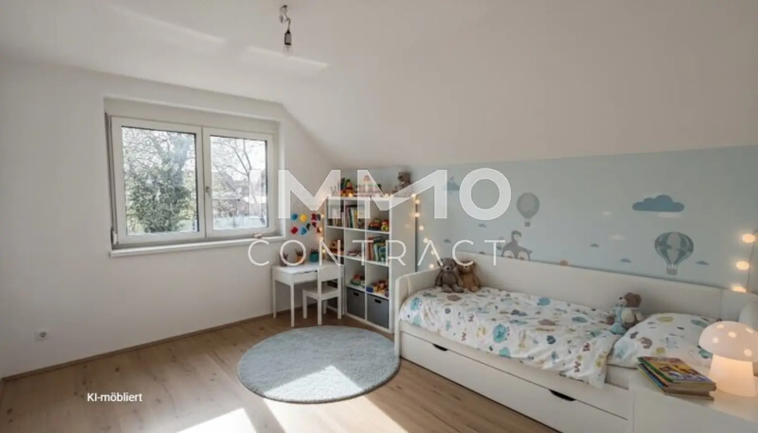 Kinderzimmer - KI-möbliert