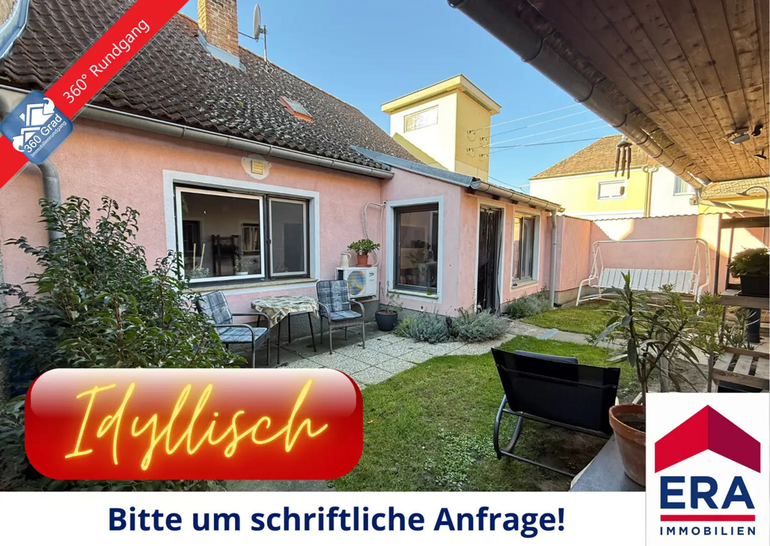 Hausbrunn - Rustikales Häuschen mit Garten, Werkstatt und Nebengebäude!