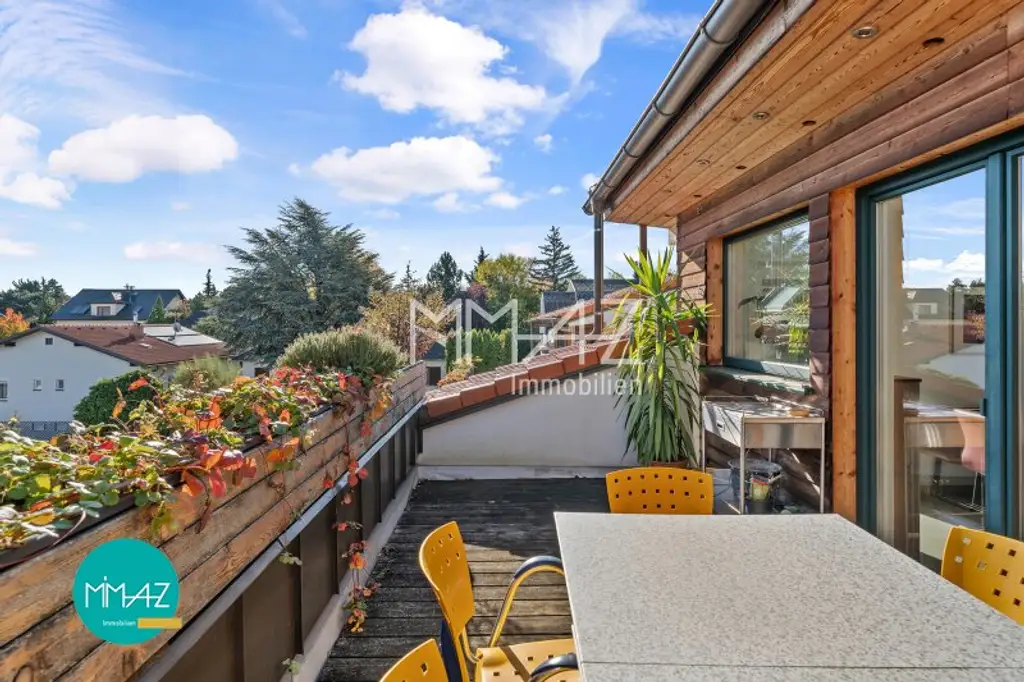 Großzügig • Hell • Außergewöhnlich! Lichtdurchflutetes Penthouse mit 3 Terrassen und Eigengarten! Weitblick inklusive!