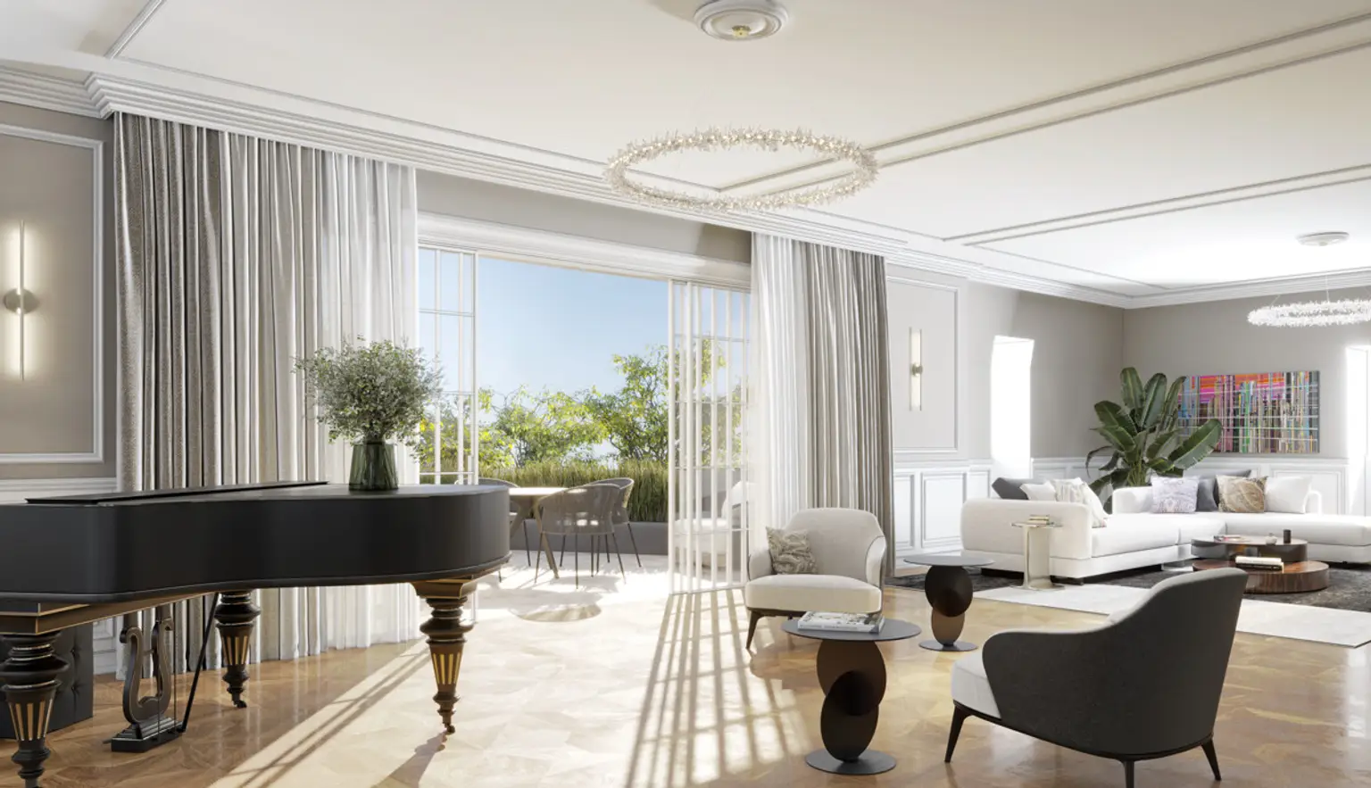 Palais & Villa - inkl. Pool: Gartenresidenz der Extraklasse - 500m2 private Grünfläche & Luxu pur