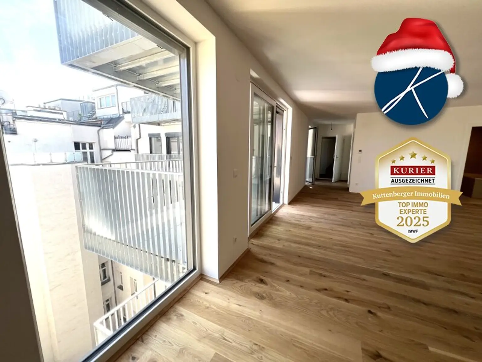 2 Balkonausgänge von der Wohnküche