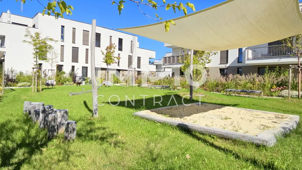 Terrassentraum: Moderne, helle 3-Zimmer-Wohnung mit Grünblick im Erstbezug - provisionsfrei!