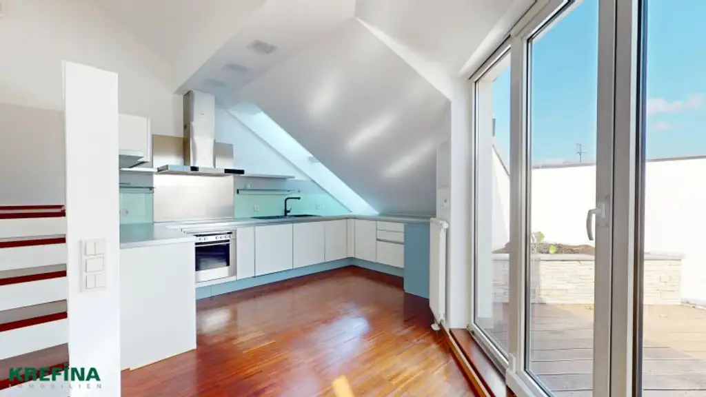 Aichholzgasse: Blick über Wien - Dachterrasse (41,46 m²) - Gemütlich Wohnen