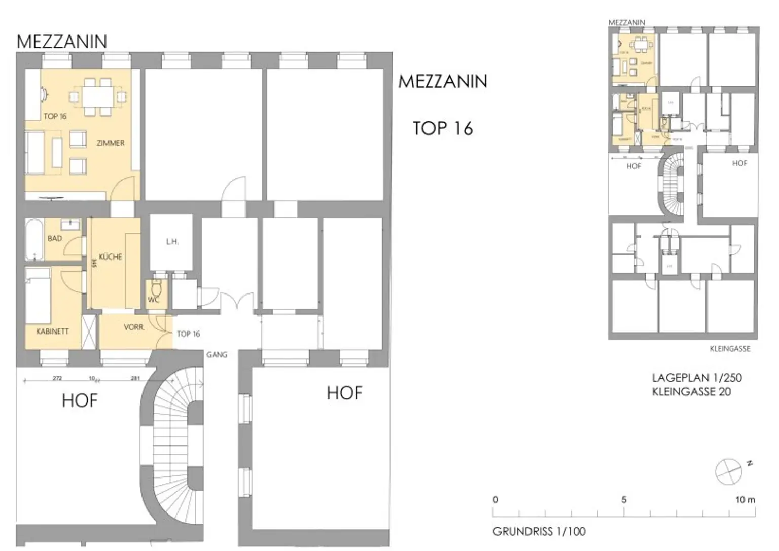 Stadtoase - Sanierte 2 Zimmer Wohnung mit 45 m² in der Kleingasse