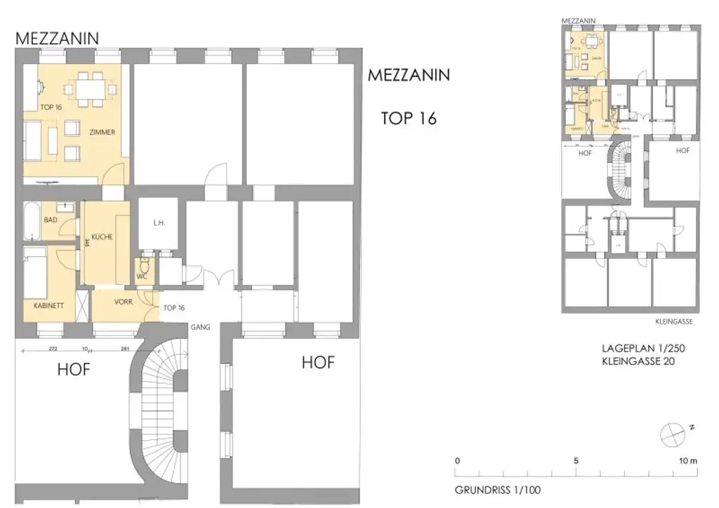 Stadtoase - Sanierte 2 Zimmer Wohnung mit 45 m² in der Kleingasse