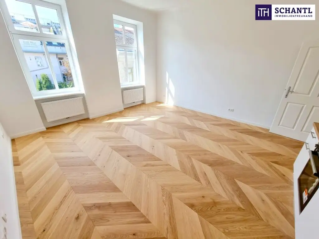 Viel Licht + Viel Raum + Viel Lebensfreude - Ihre Chance auf den sanierten Wohntraum! Frisch sanierte 2-Zimmer im Traumhaus in TOP Lage in 1150 Wien! Beste Infrastruktur und Anbindung!