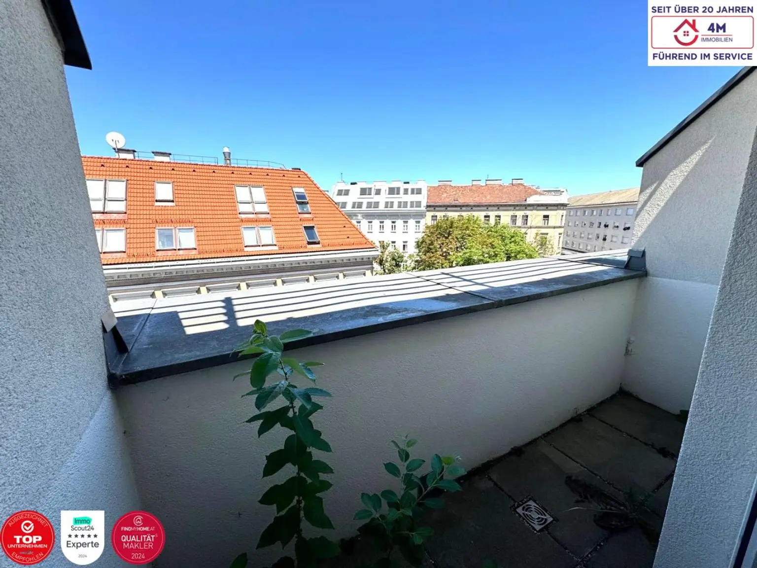 Moderne DG-Maisonette mit Terrasse & 2 Balkonen – 4-Zimmer-Wohntraum in 1150 Wien