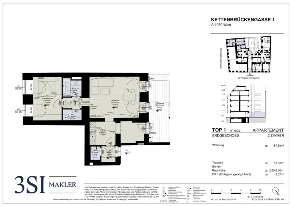 2-Zimmer-Komfort mit großzügiger Terrasse