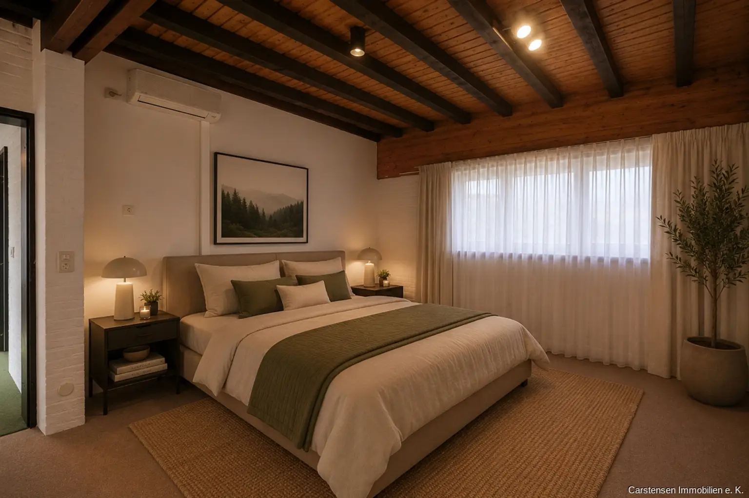 Elternschlafzimmer KI-generiert