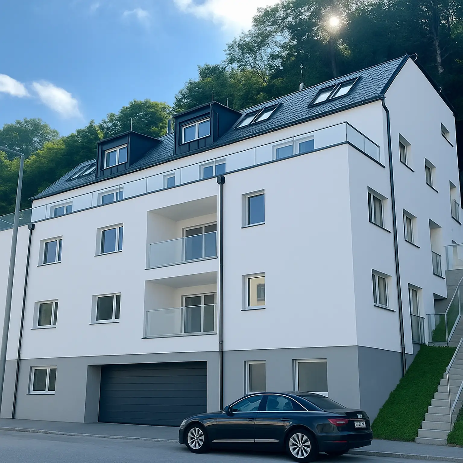 3-Zimmer-Neubau mit zwei Terrassen an der Grenze zu Purkersdorf