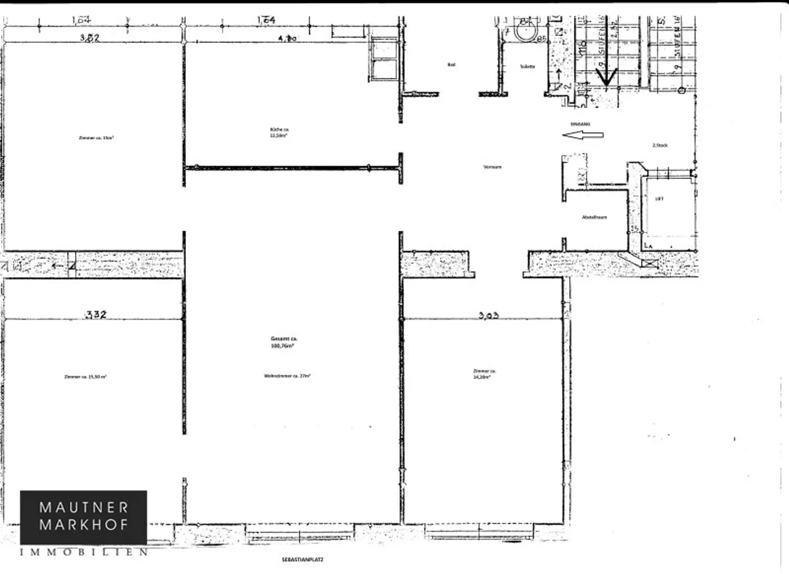 Rochusmarkt - Ausgezeichnet gelegenes, sympathisches, helles 4 Zimmer Appartement - U3!