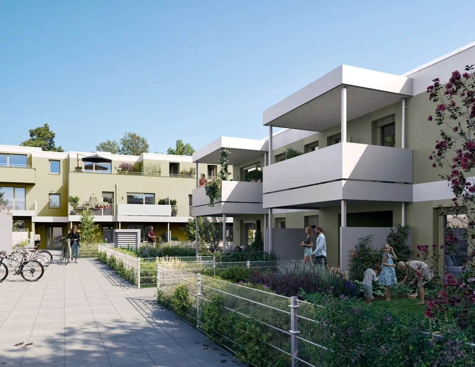 PROVISIONSFREI | Durchdachte 3-Zimmer-Wohnung | Garten aus allen Räumen begehbar | Große Terrasse