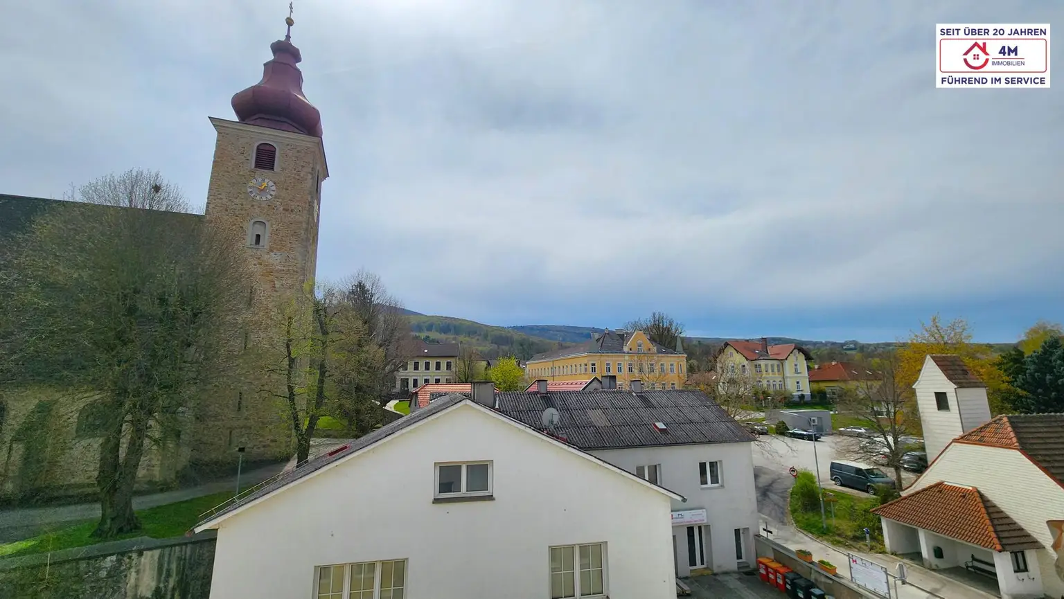 Ausblick aus dem Schlafzimmer