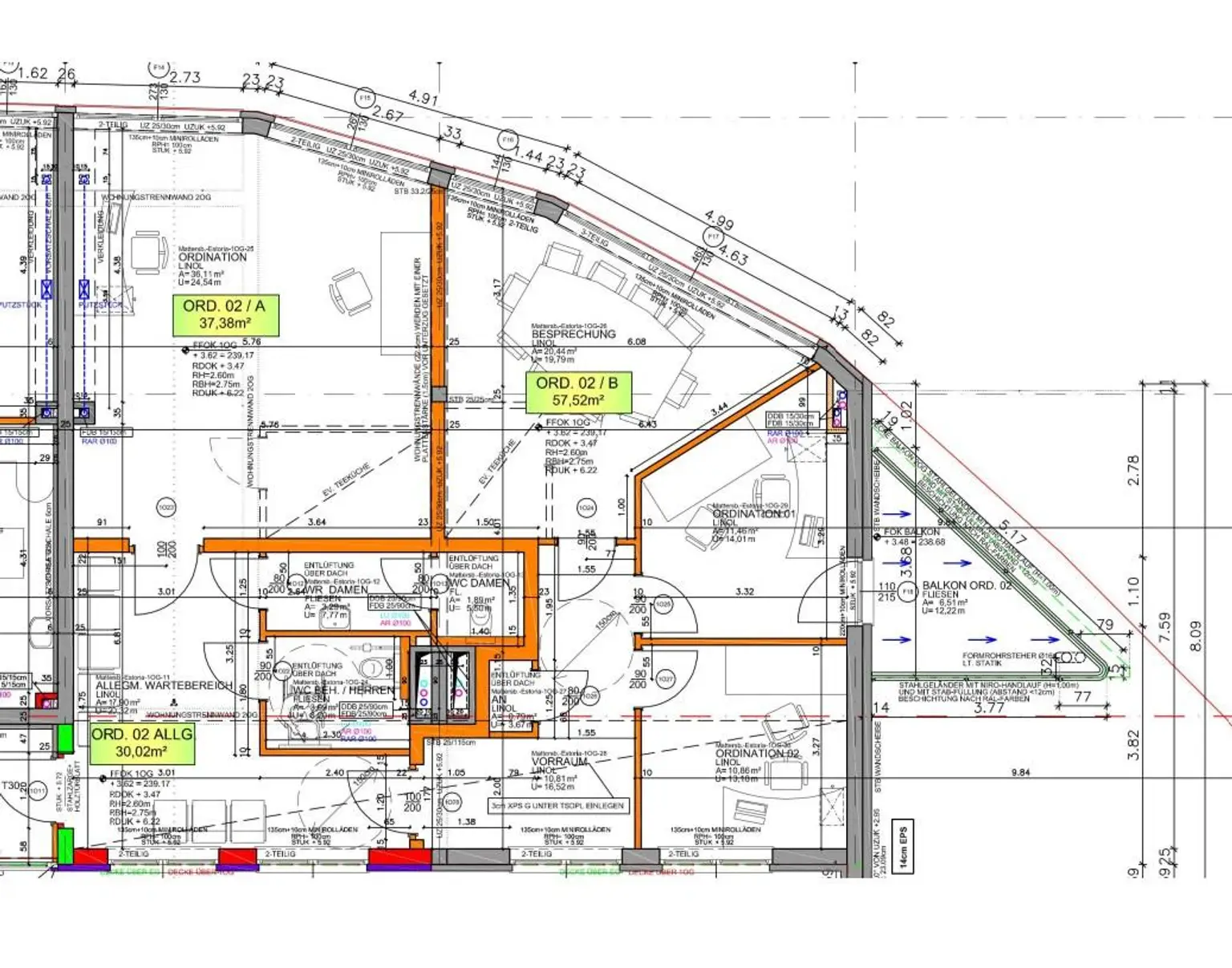 124m² Ordination/Kanzlei/Büro - 4 Räume, barrierefrei