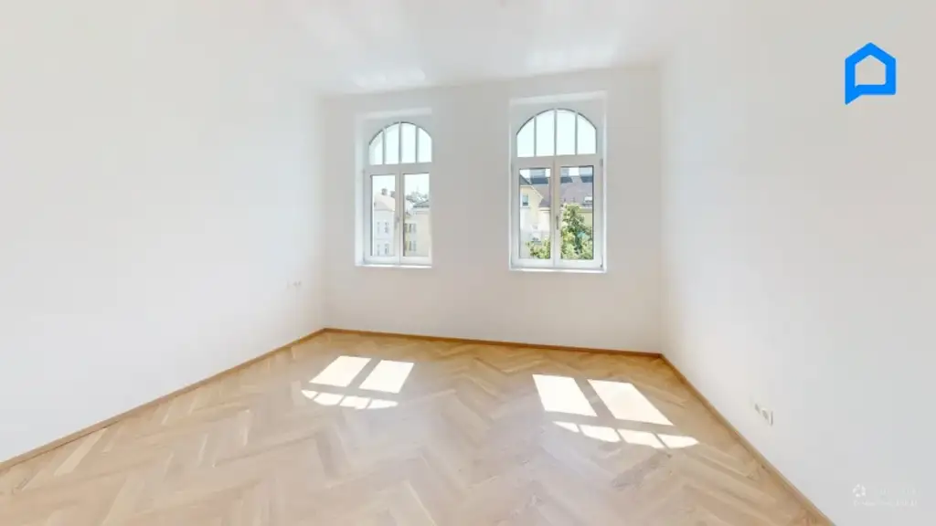 ERSTBEZUG, RUHIG, JETZT einziehen! Kernsanierter Albau mit modernster Ausstattung 106 m² Wohnfläche, TOP16 / 4 Zimmer plus Nebenräume 13,4m² SW-Balkon-Loggia
