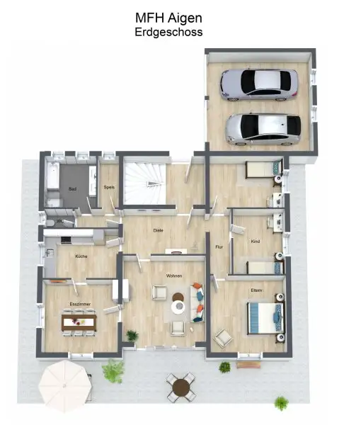 3D Musterplan EG