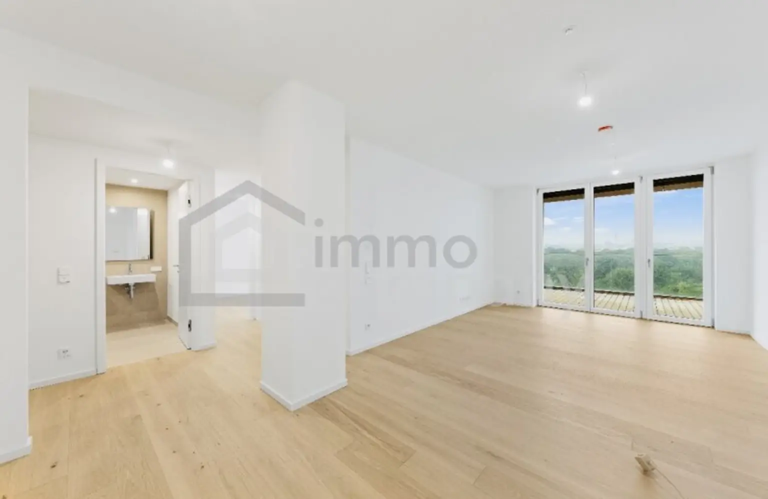 Luxuriöse Wohnung mit 32 m2 großem Balkon und Stadtblick in einem neuen, mehrstöckigen Premiumgebäude + Tiefgaragenplatz! 2. Bezirk. U2