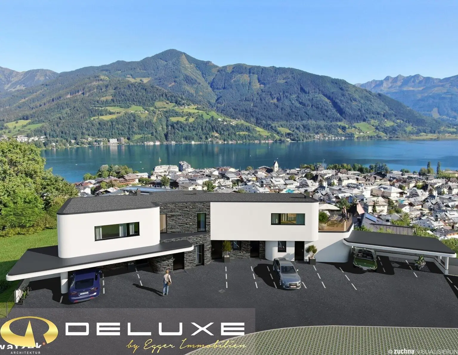 Neubauprojekt "Seeblick Residenz": 5 Luxuswohnungen mit traumhaftem Weitblick auf den Zeller See