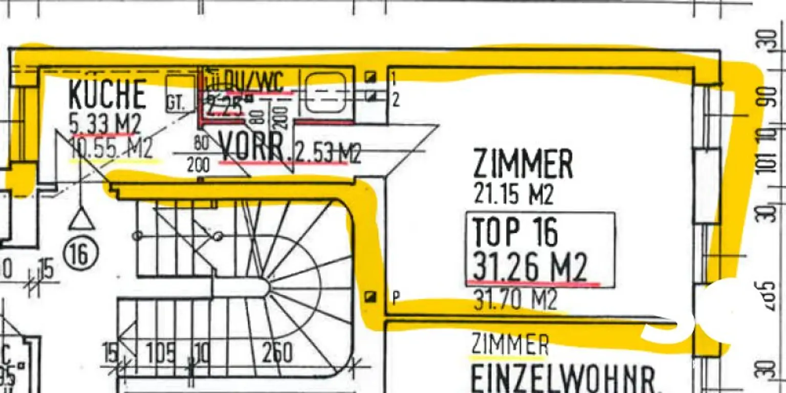 # SQ -TOP sanierte 1-Zimmer-Altbauwohnung in  1210 Wien